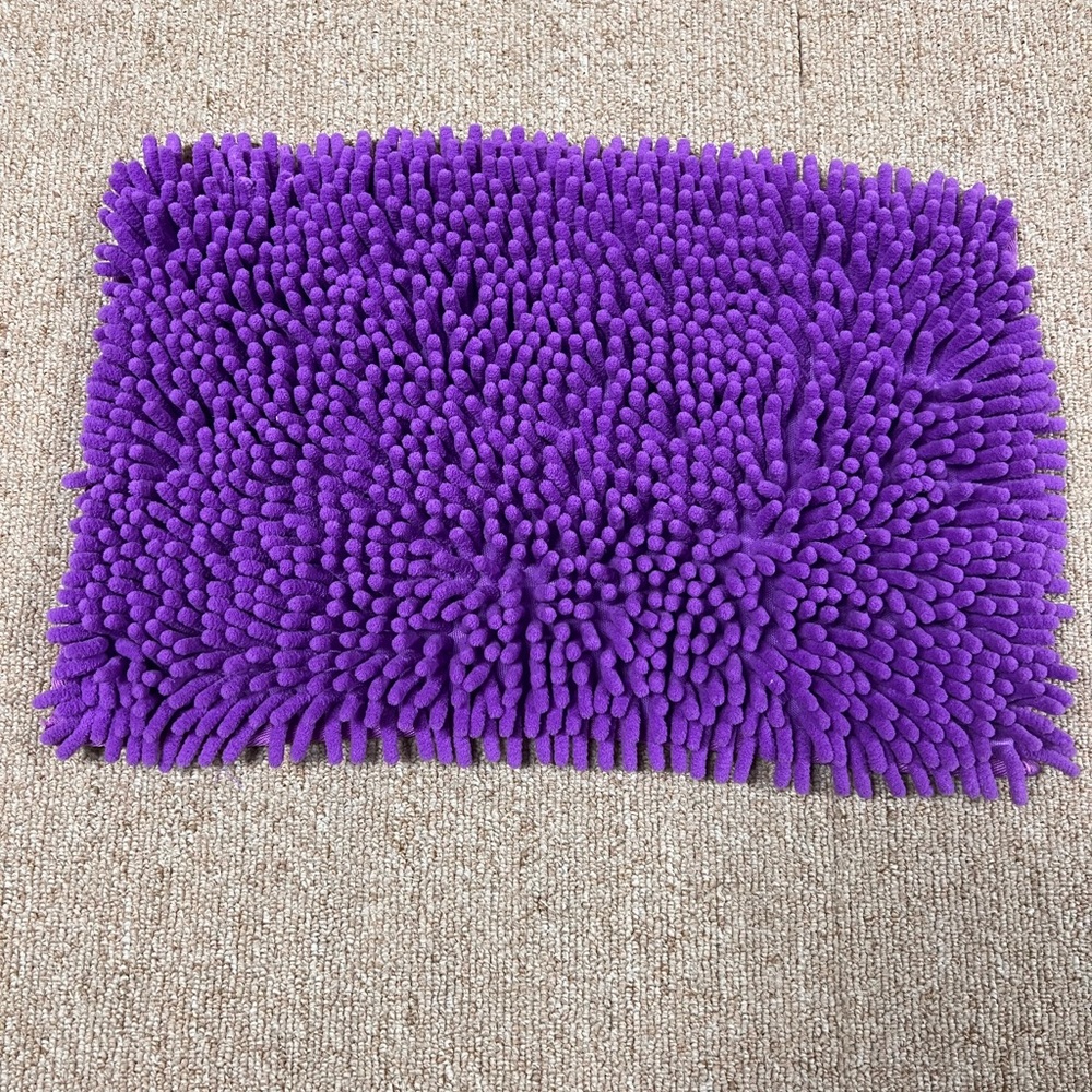 10'' Locker Rug Purple School Cute Locker Decor with Anti-Slip Backing Chenille